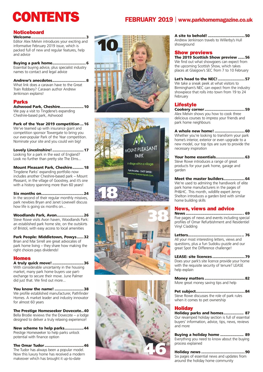Park Home & Holiday Living Preview Pages