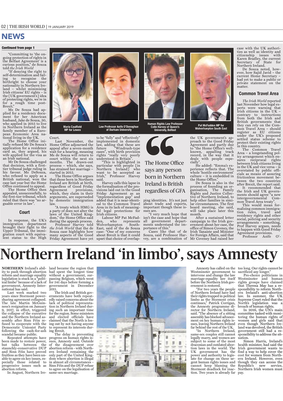 Irish World Preview Pages