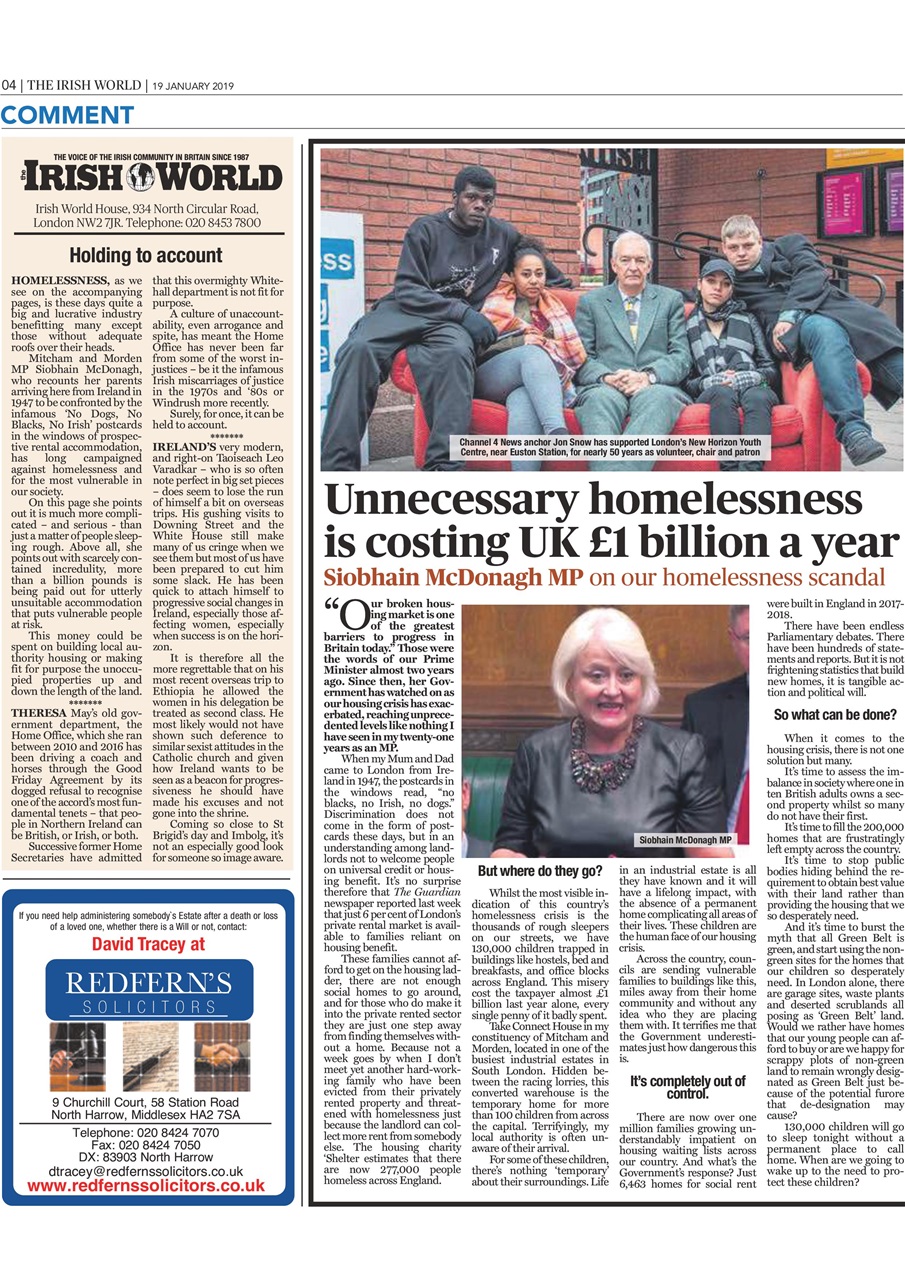 Irish World Preview Pages