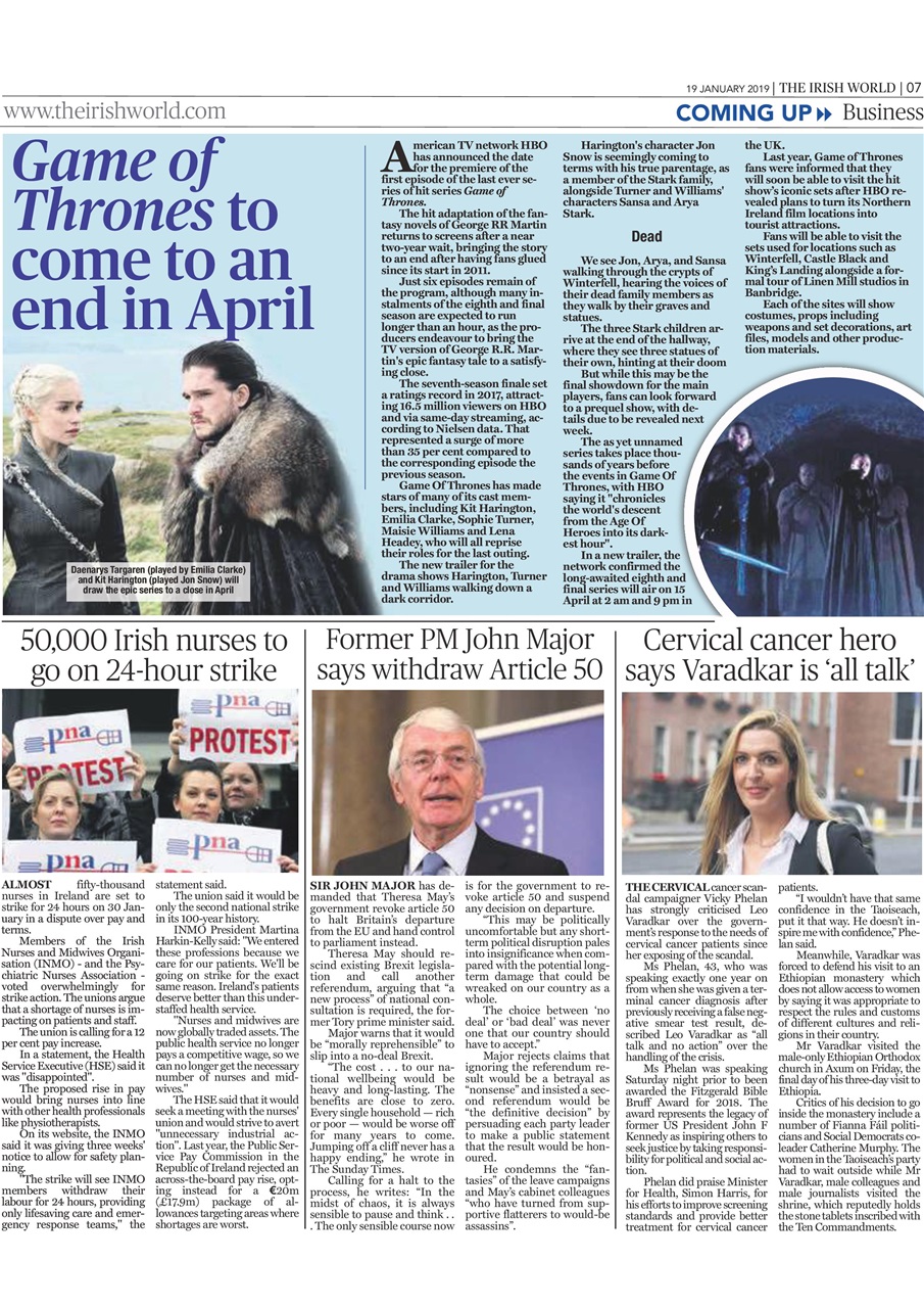 Irish World Preview Pages