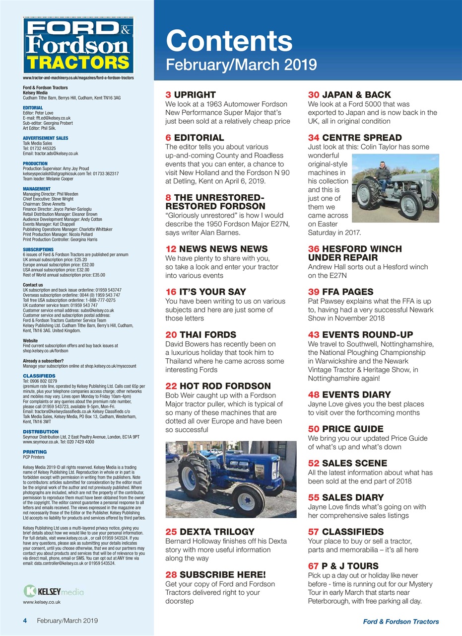 Ford & Fordson Preview Pages