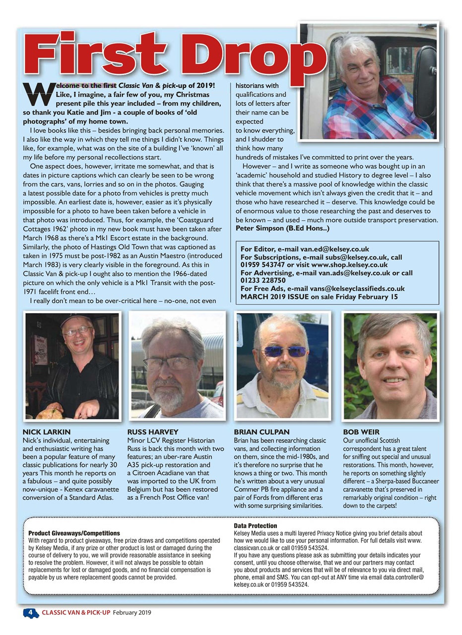 Classic Van & Pick-up Preview Pages