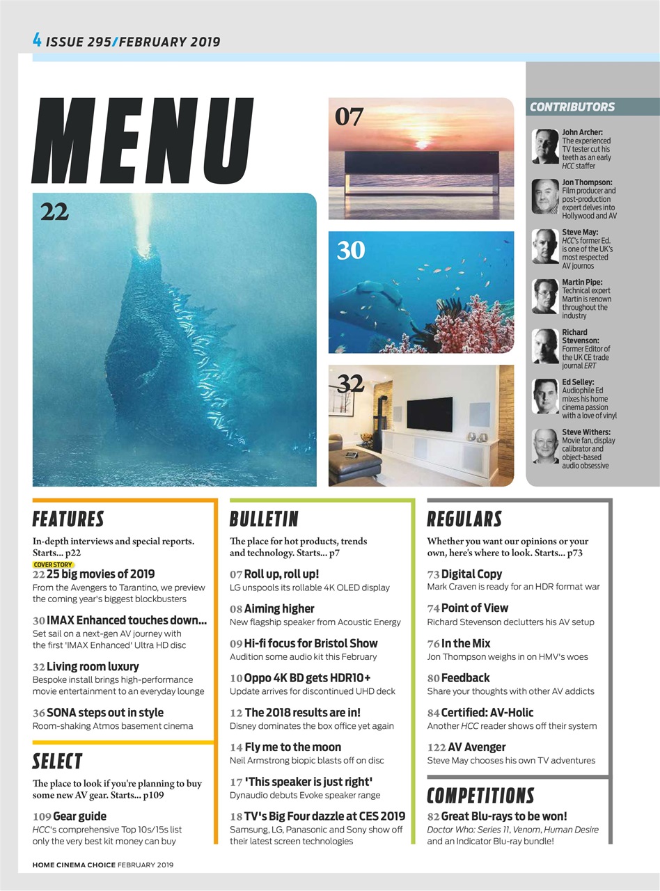 Home Cinema Choice Preview Pages