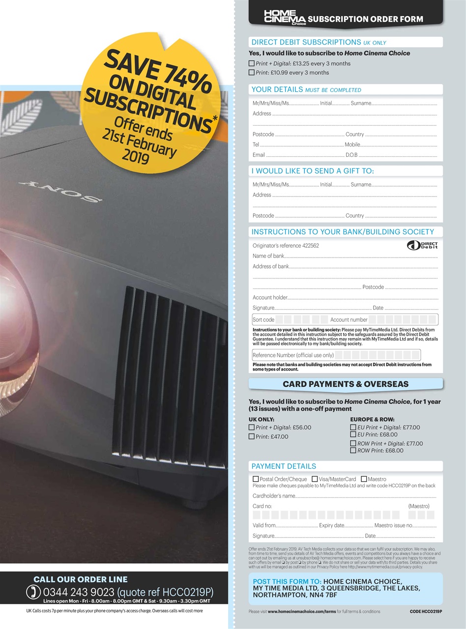 Home Cinema Choice Preview Pages