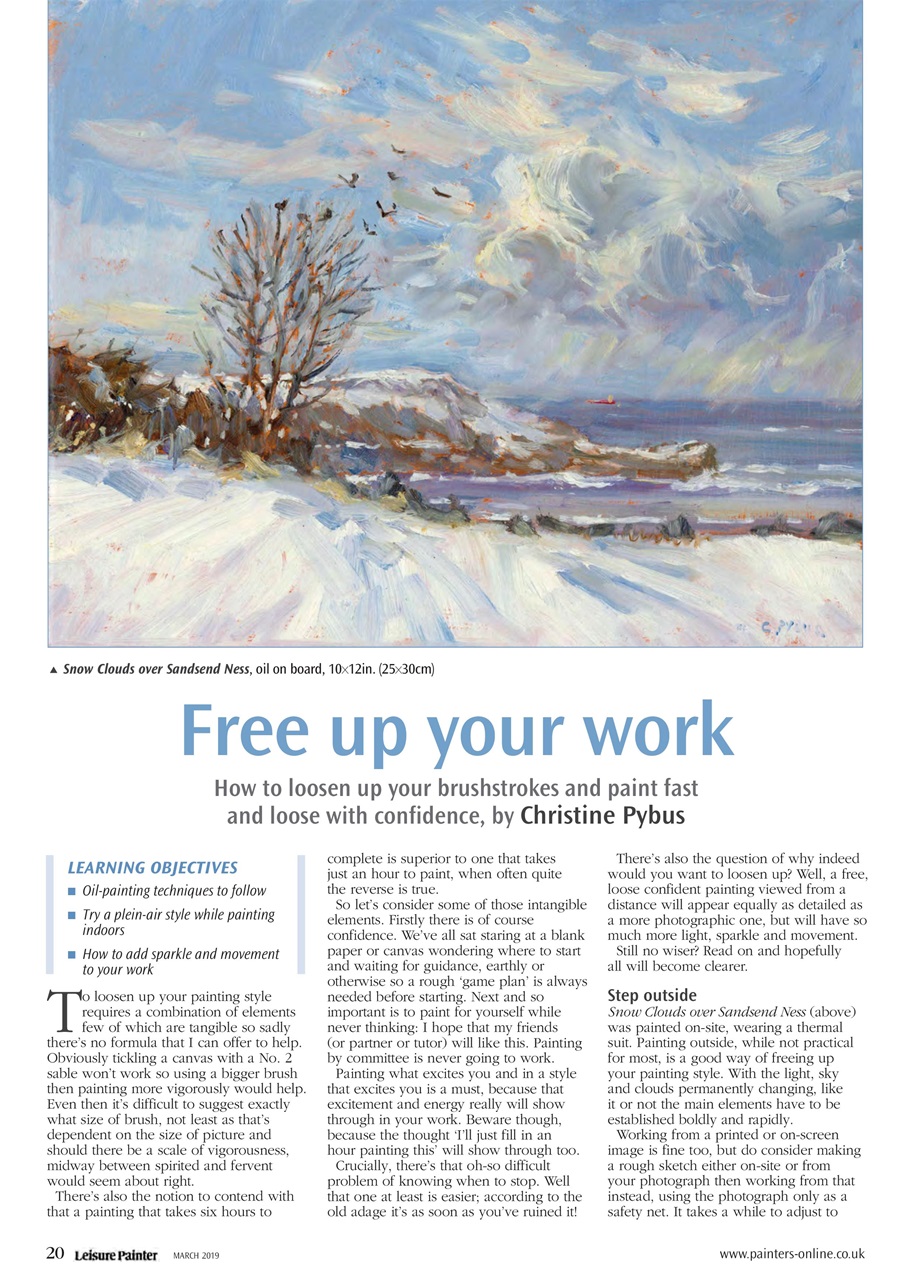 Leisure Painter & The Artist Preview Pages