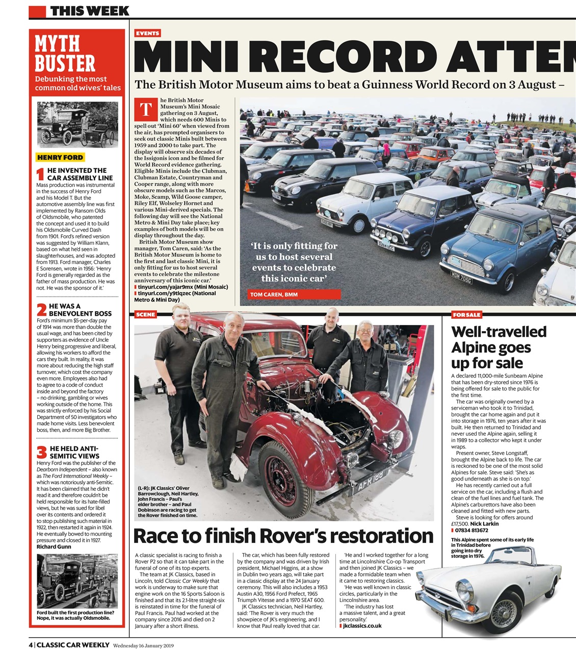Classic Car Weekly Preview Pages