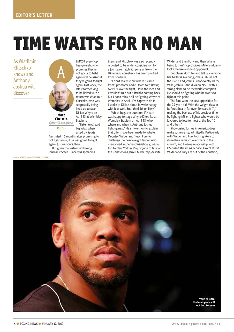 Boxing News Preview Pages
