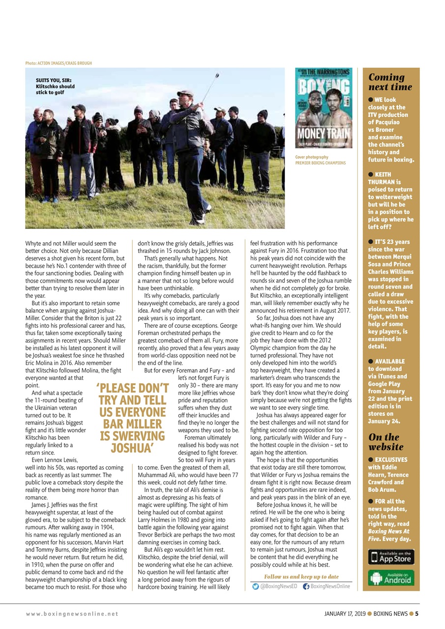 Boxing News Preview Pages