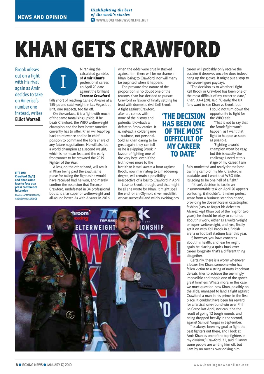 Boxing News Preview Pages