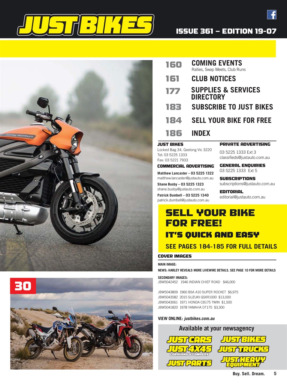 JUST BIKES Preview Pages