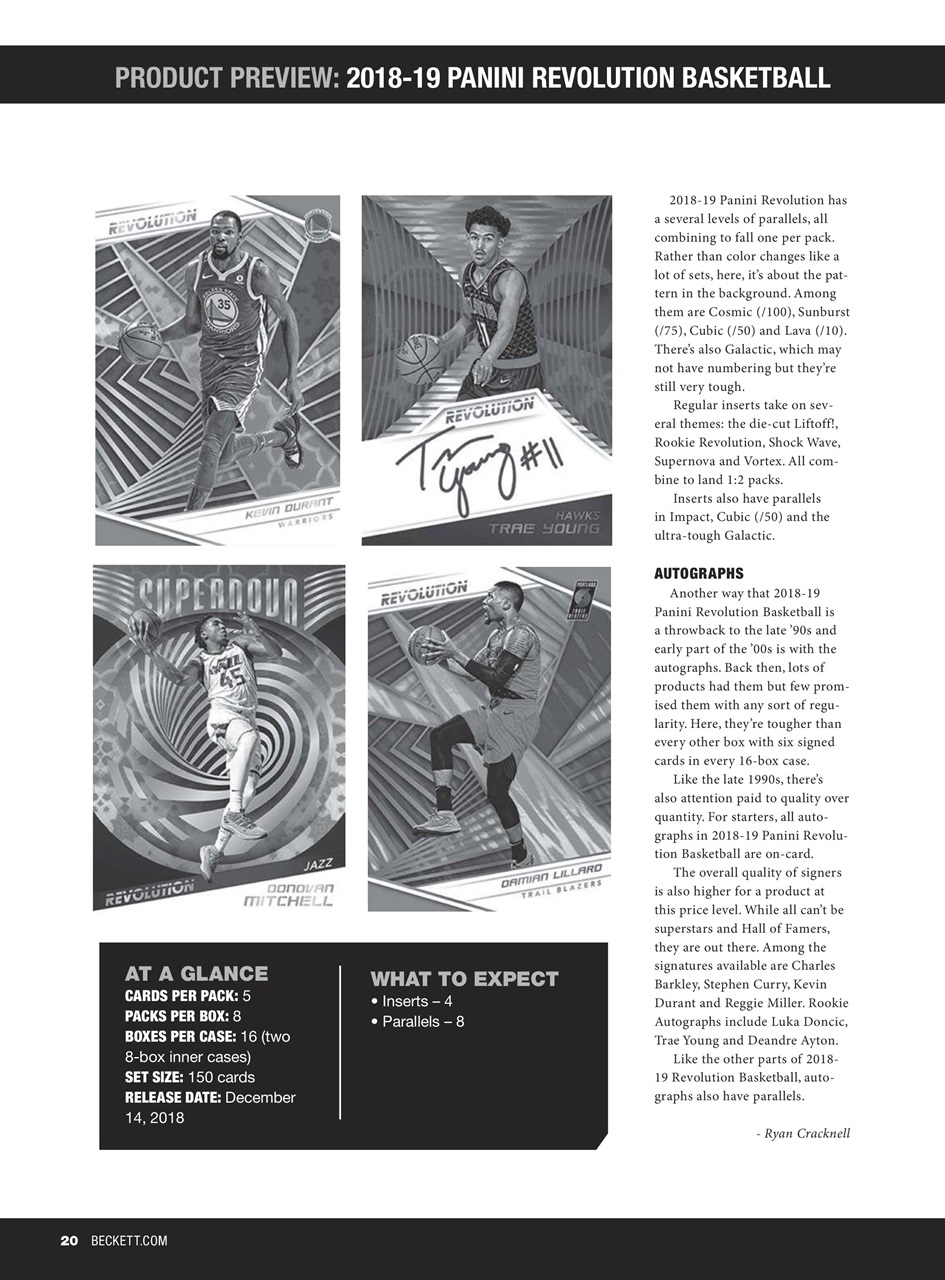 Beckett Basketball Magazine Preview Pages