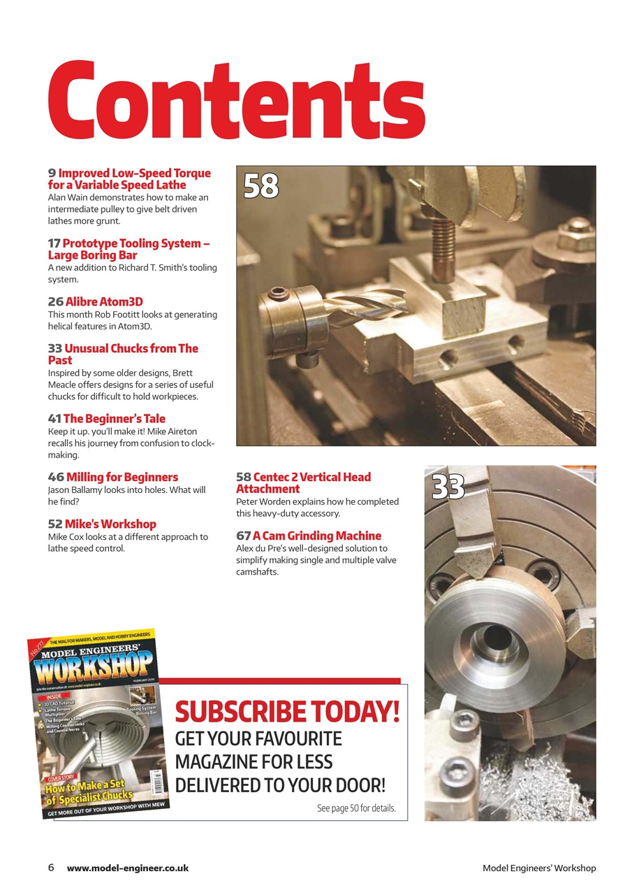 Model Engineer & Workshop Magazine Preview Pages