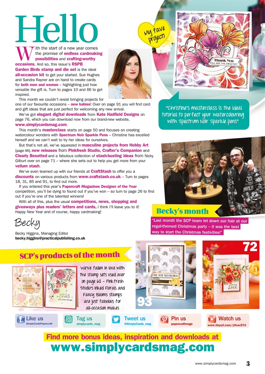 Simply Cards & Papercraft Preview Pages