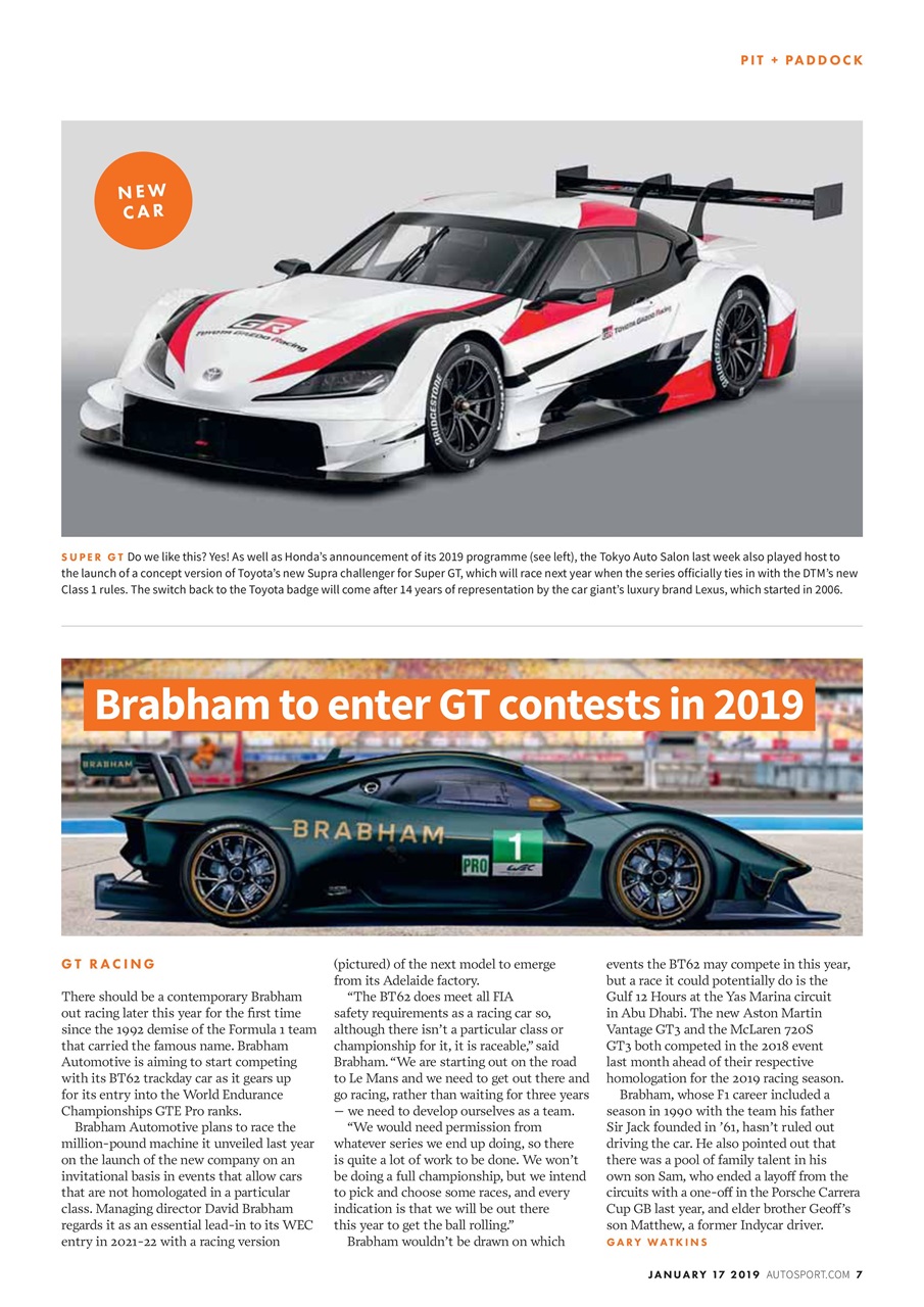 Autosport Preview Pages