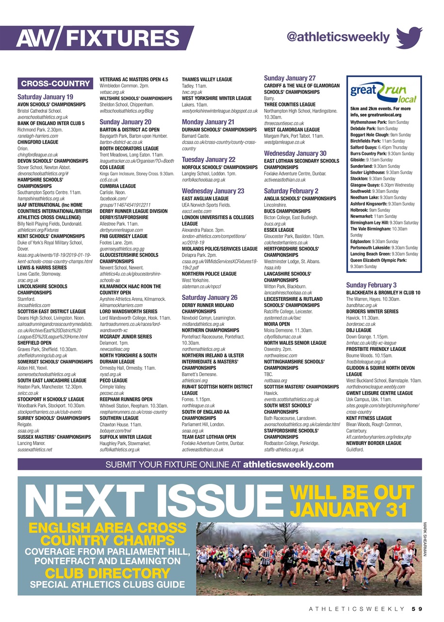 AW – Athletics Weekly Magazine Preview Pages