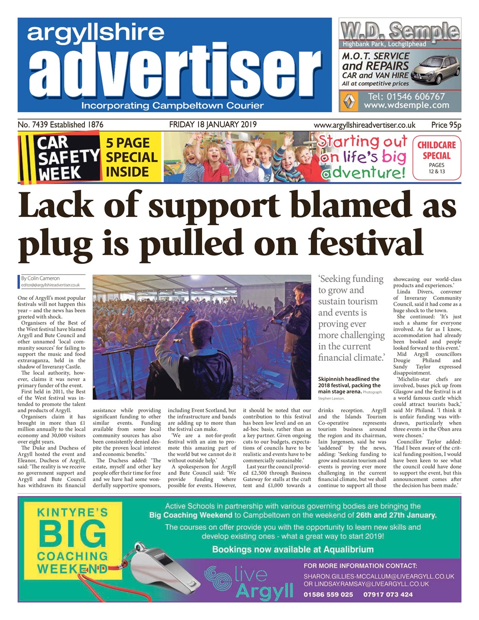 Argyllshire Advertiser Preview Pages