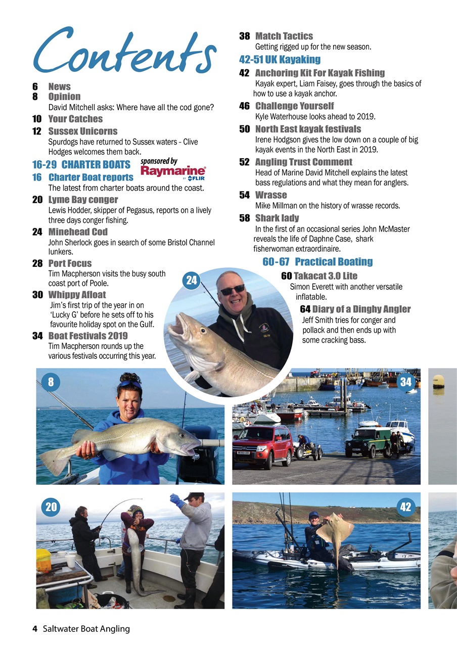 Saltwater Boat Angling Preview Pages
