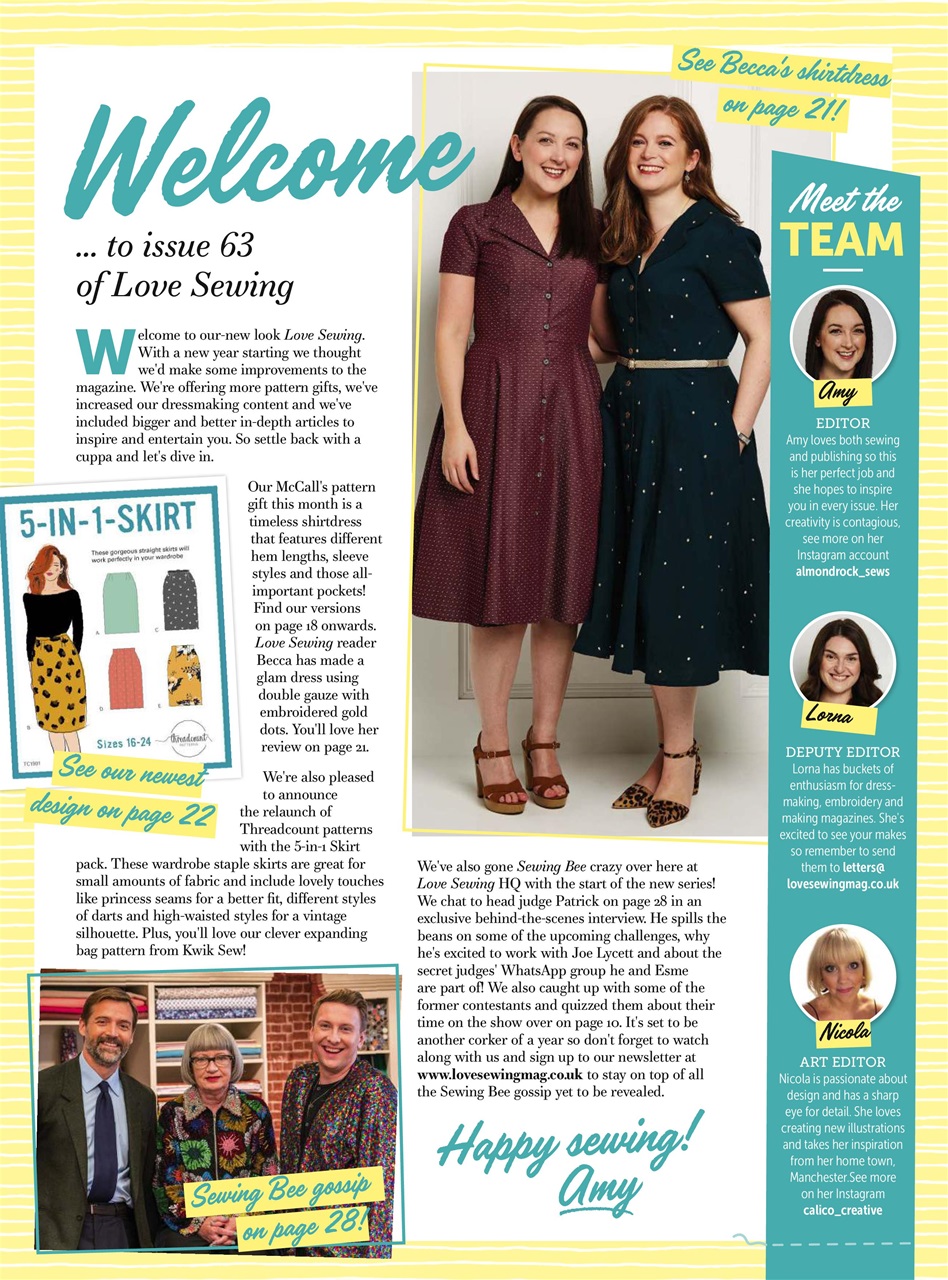 Love Sewing Preview Pages