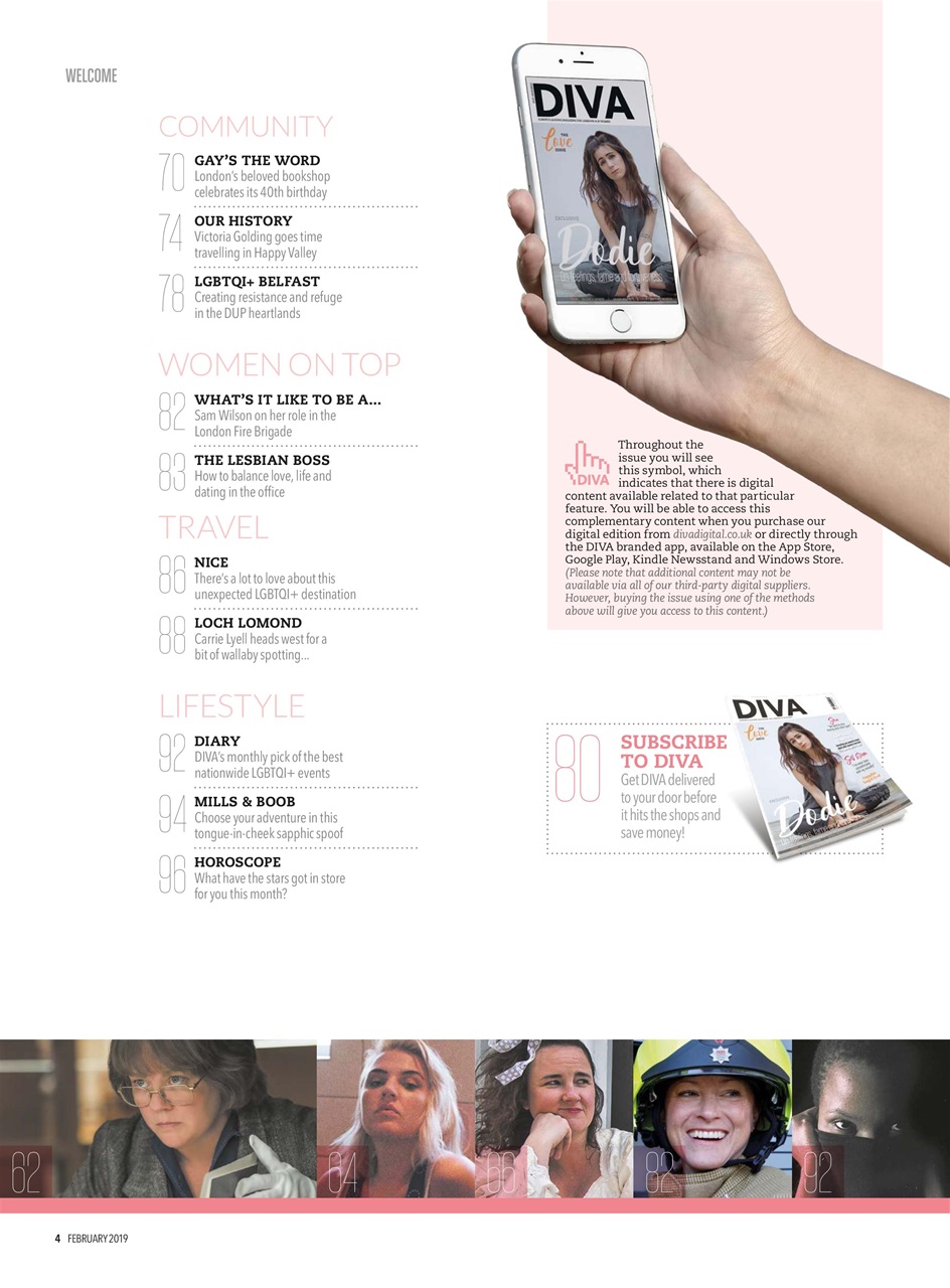 DIVA Magazine Preview Pages