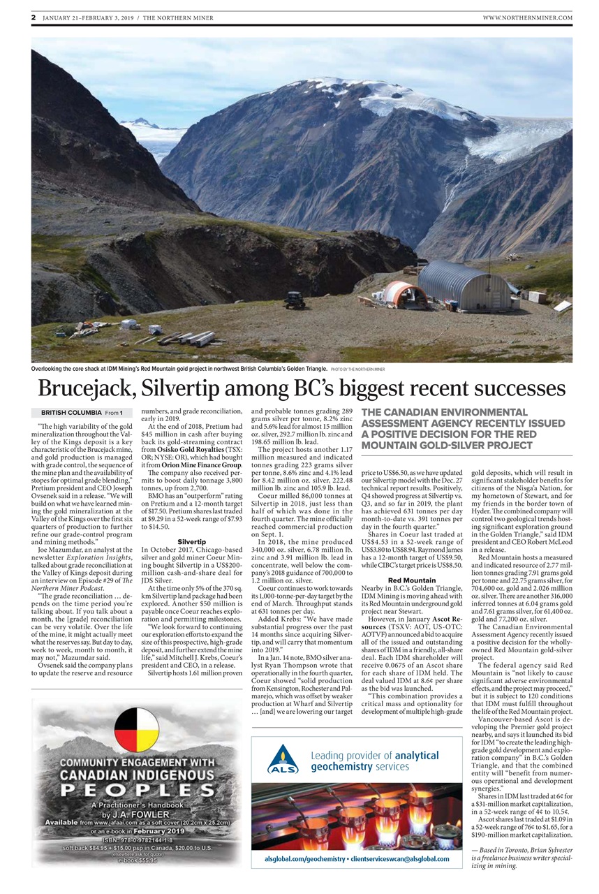 The Northern Miner Preview Pages