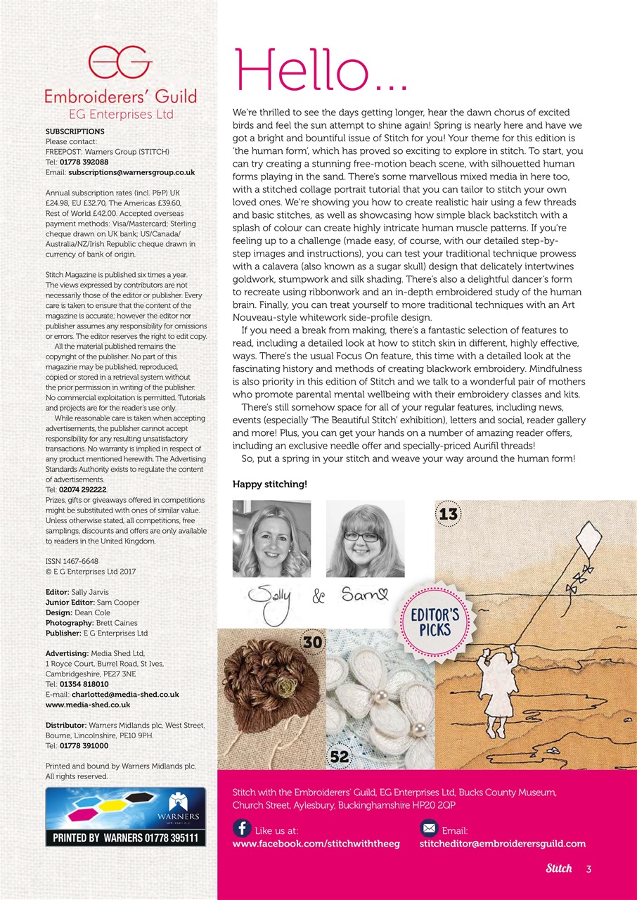 Stitch magazine Preview Pages