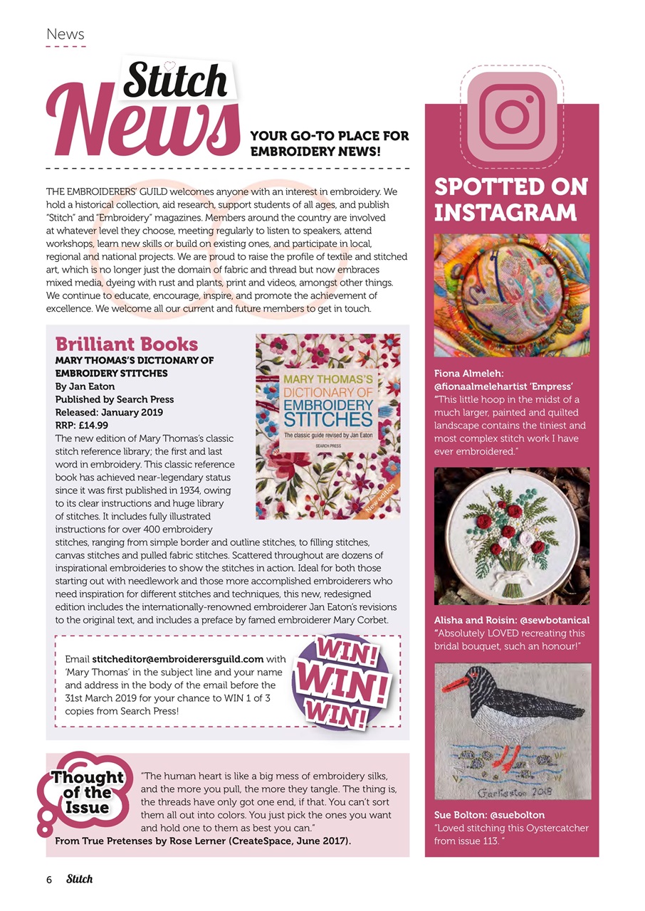 Stitch magazine Preview Pages