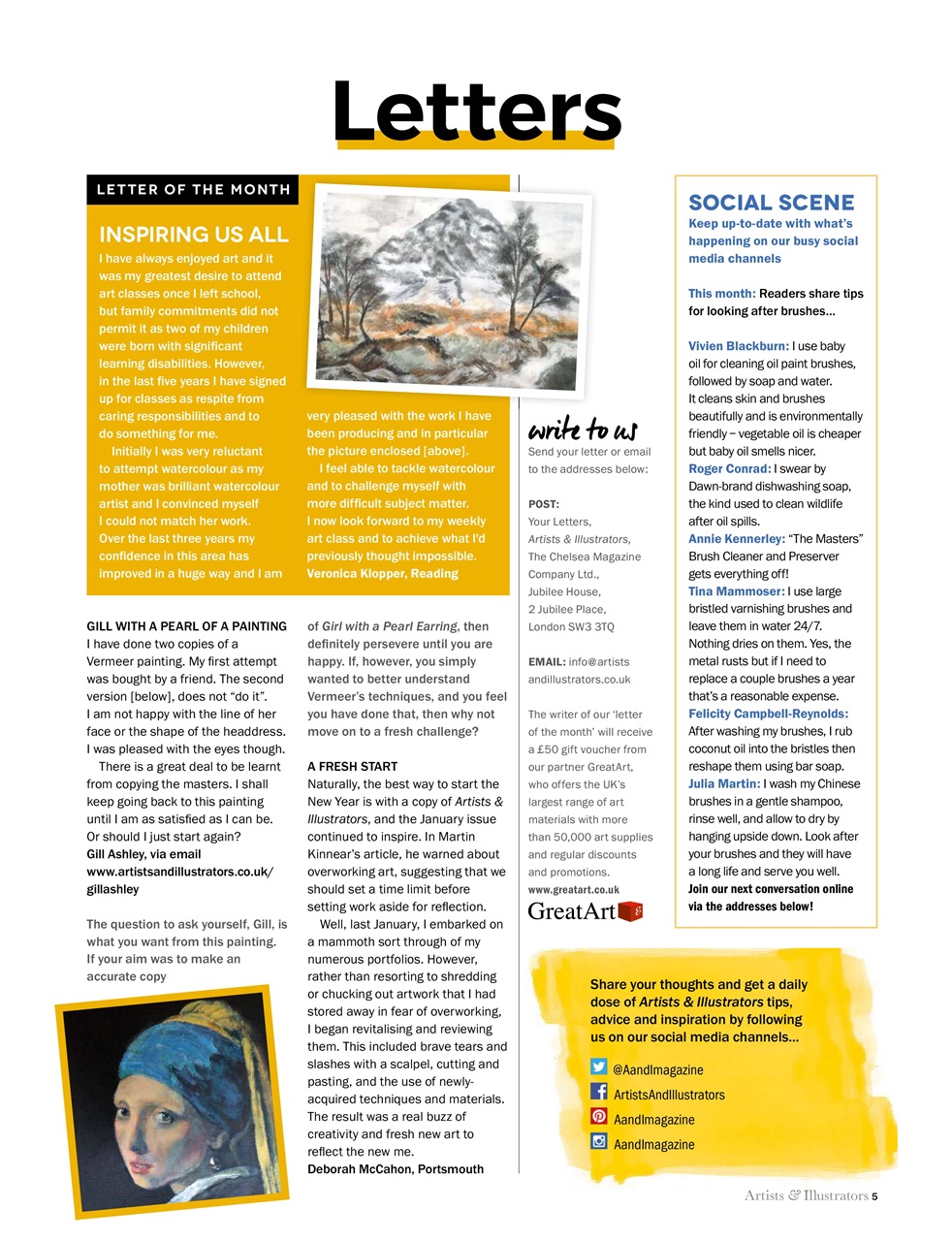 Artists & Illustrators Preview Pages