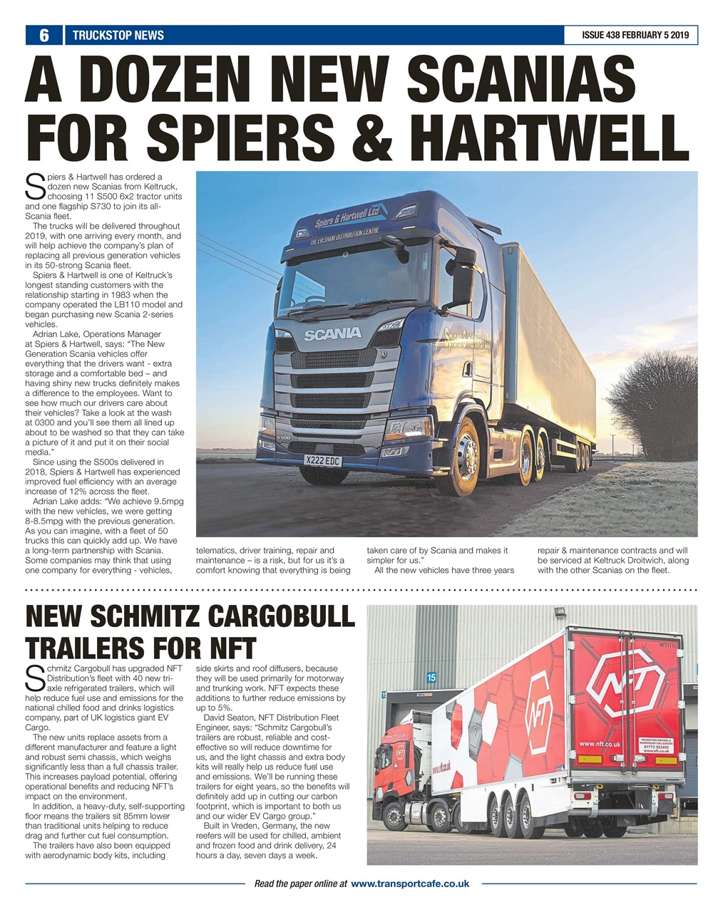 Truckstop News Preview Pages