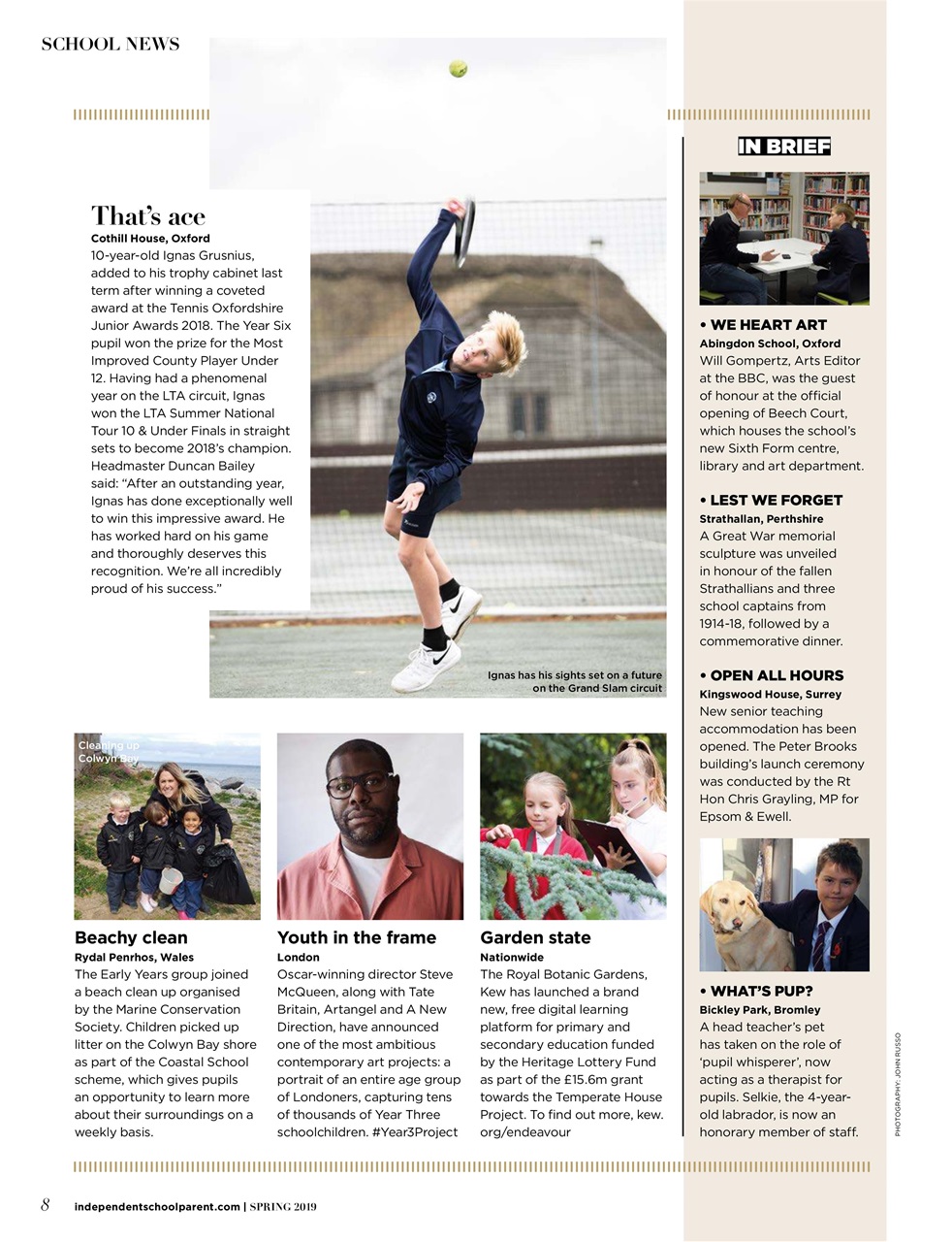 Independent School Parent Preview Pages