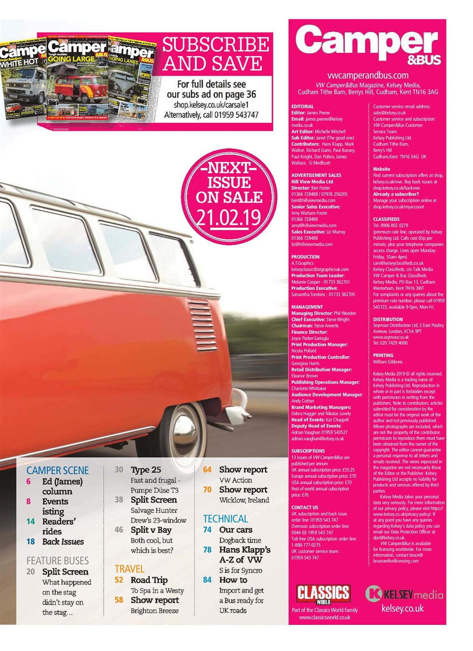 VW Camper Preview Pages