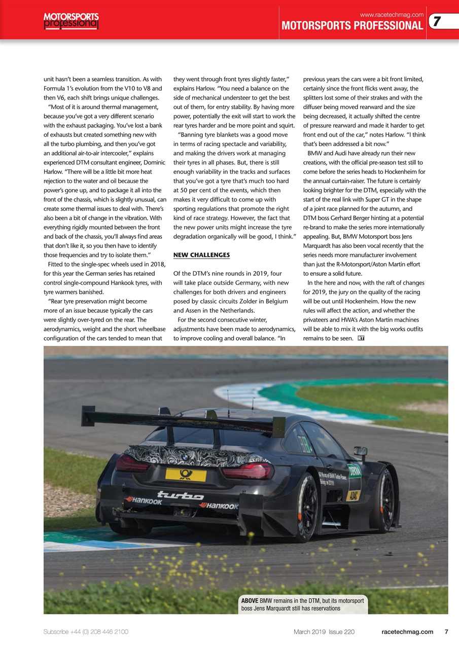 Race Tech Preview Pages