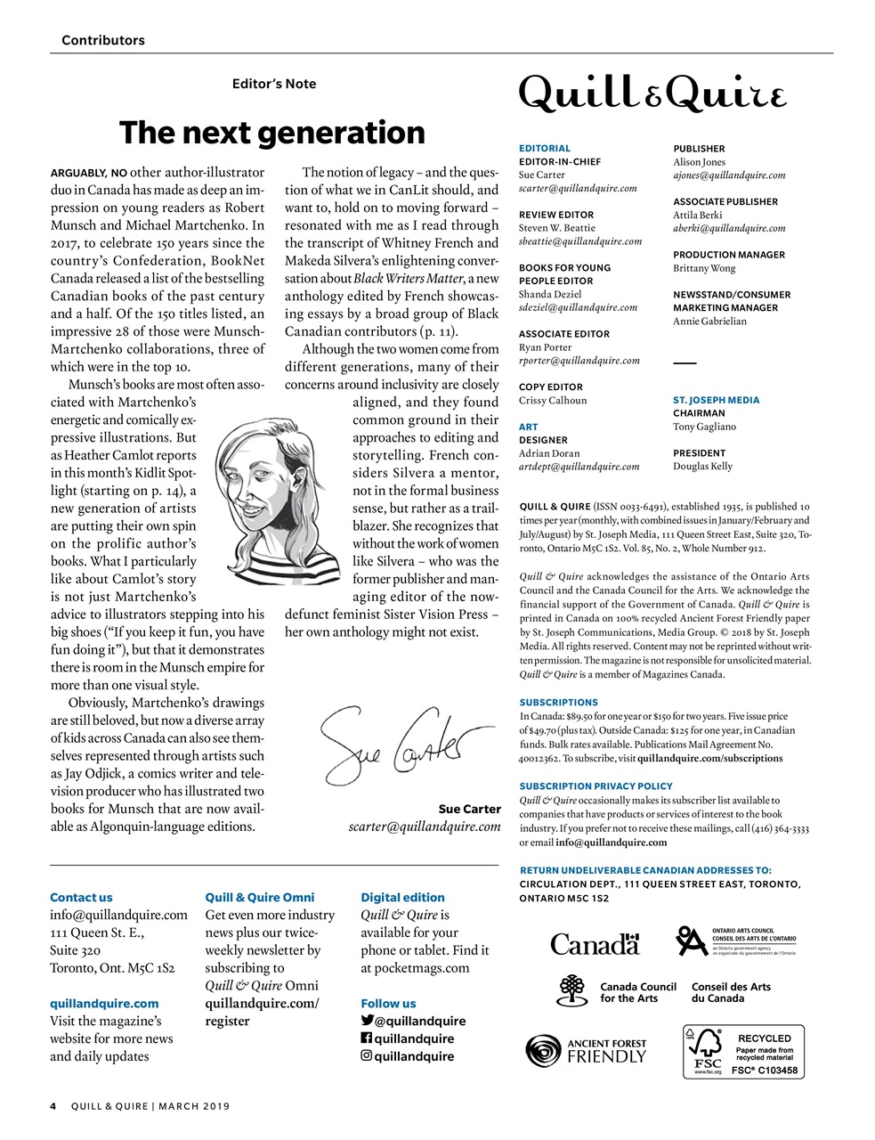 Quill & Quire Preview Pages