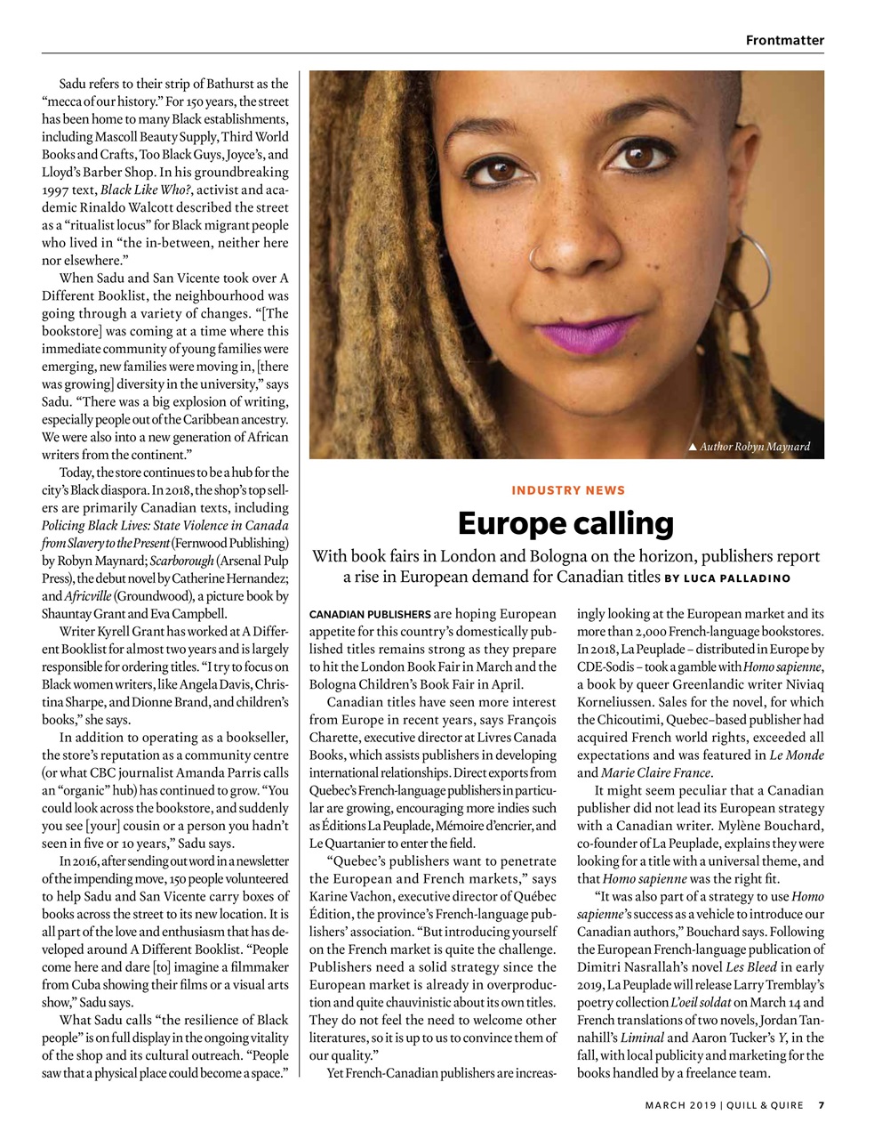 Quill & Quire Preview Pages