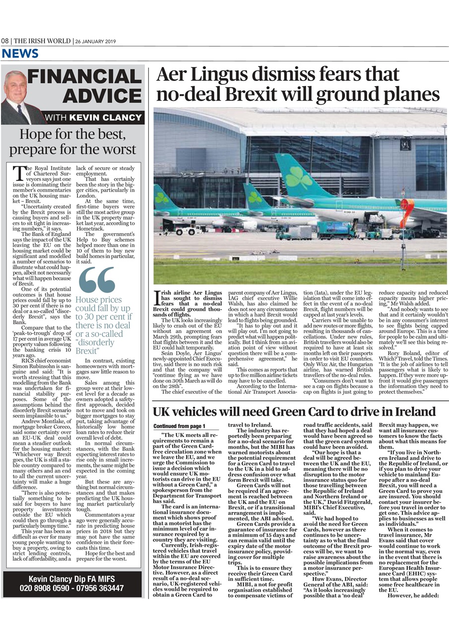 Irish World Preview Pages