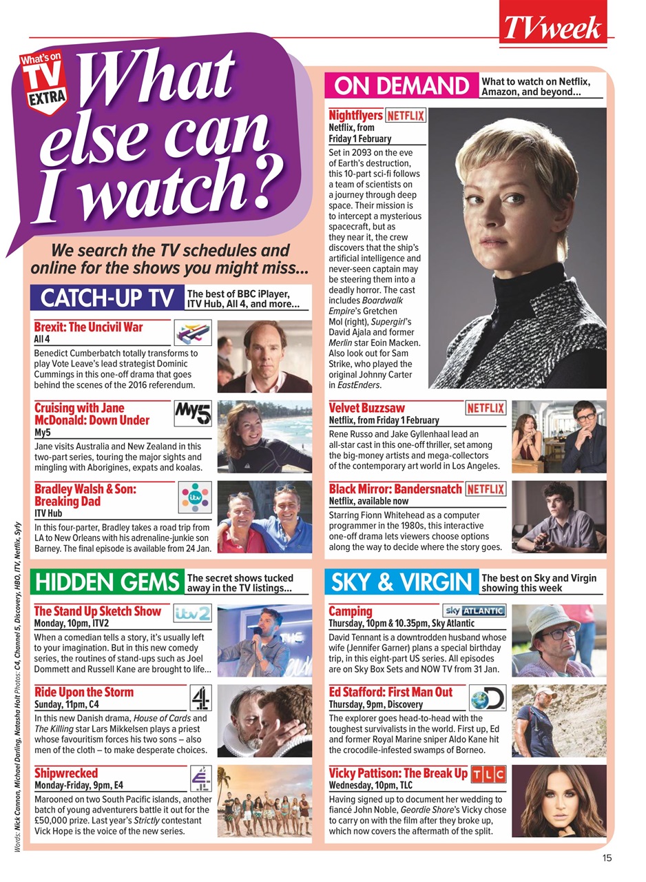 What's on TV Preview Pages