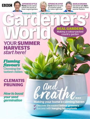 BBC Gardeners’ World Magazine issue February 2019
