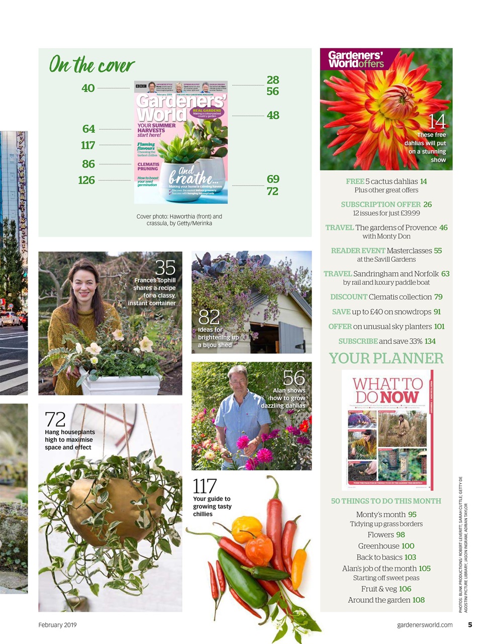 BBC Gardeners’ World Magazine Preview Pages