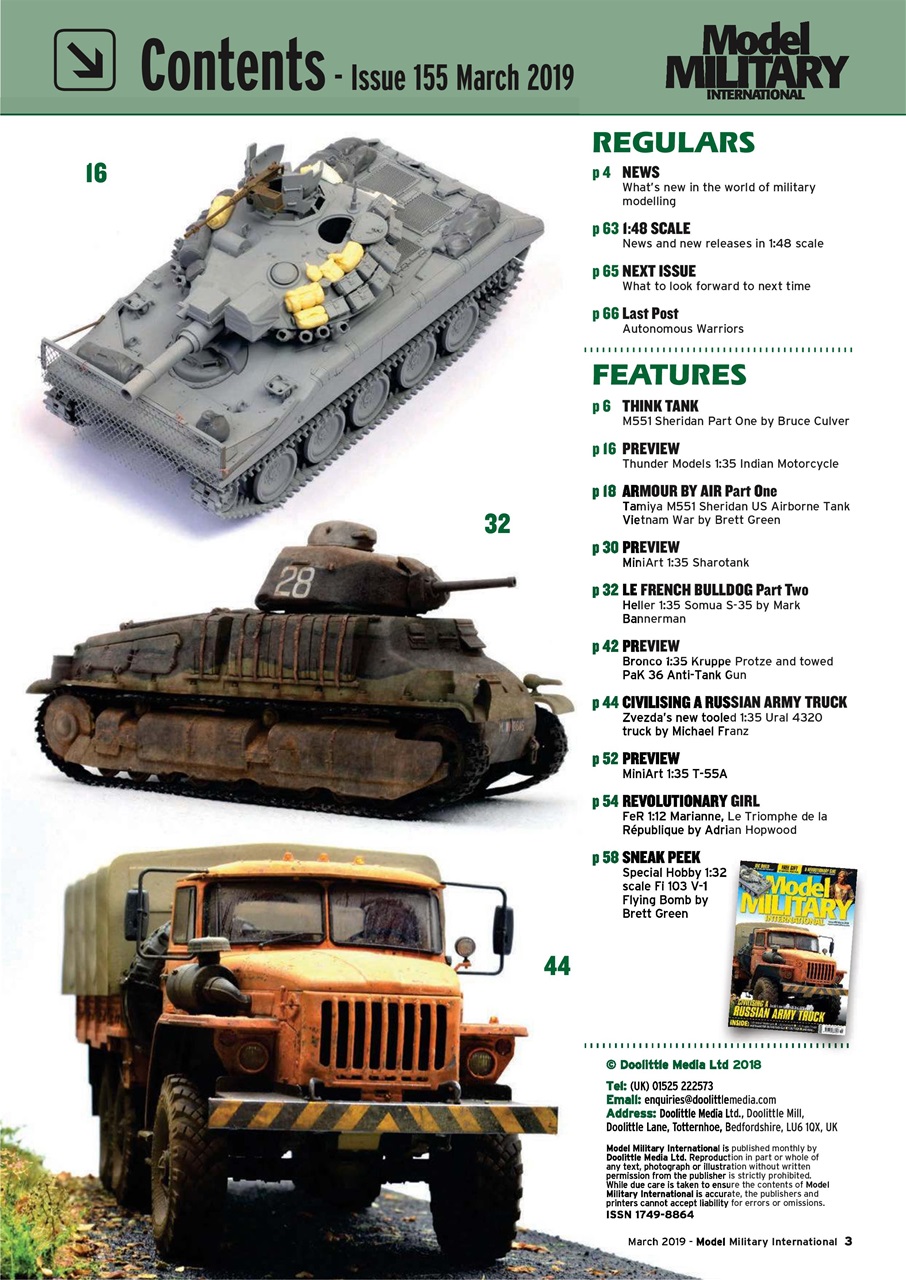 Military Modelling International Magazine Preview Pages