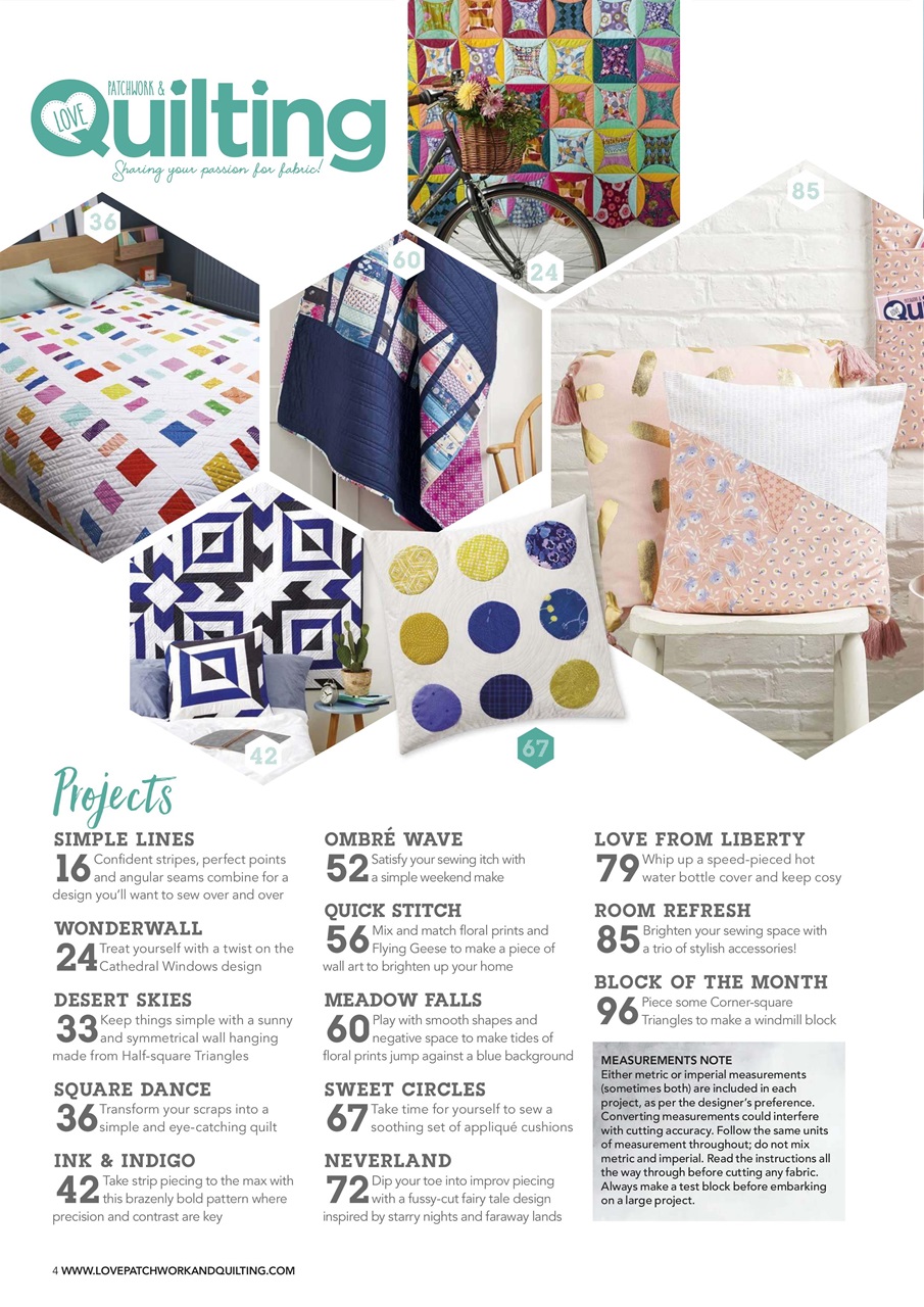 Love Patchwork & Quilting Preview Pages