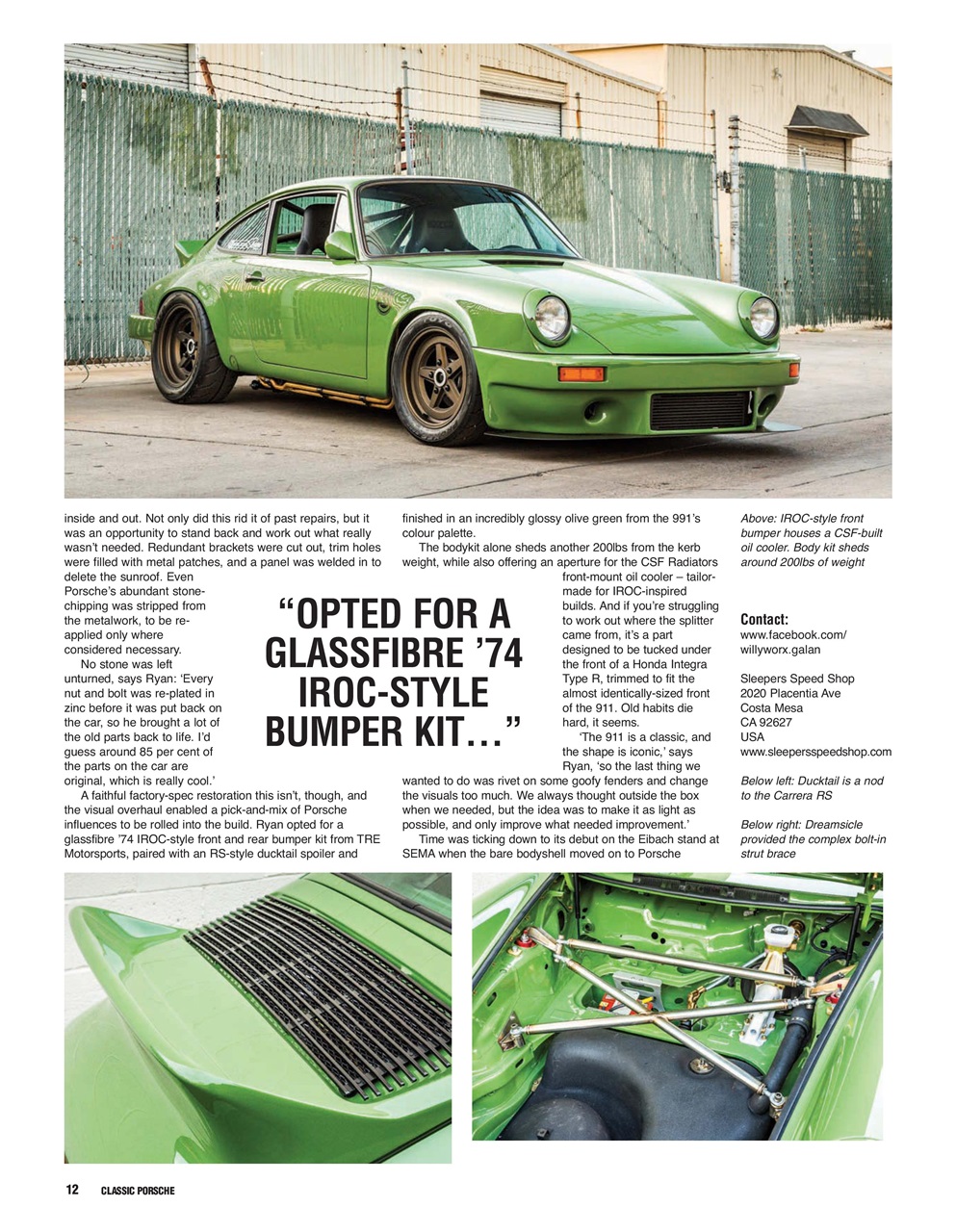 Classic Porsche Preview Pages
