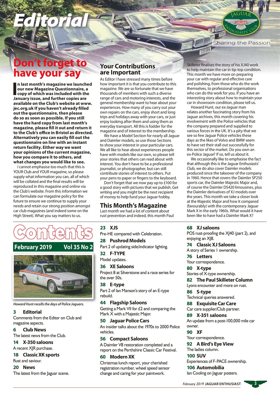 Jaguar Enthusiast Preview Pages