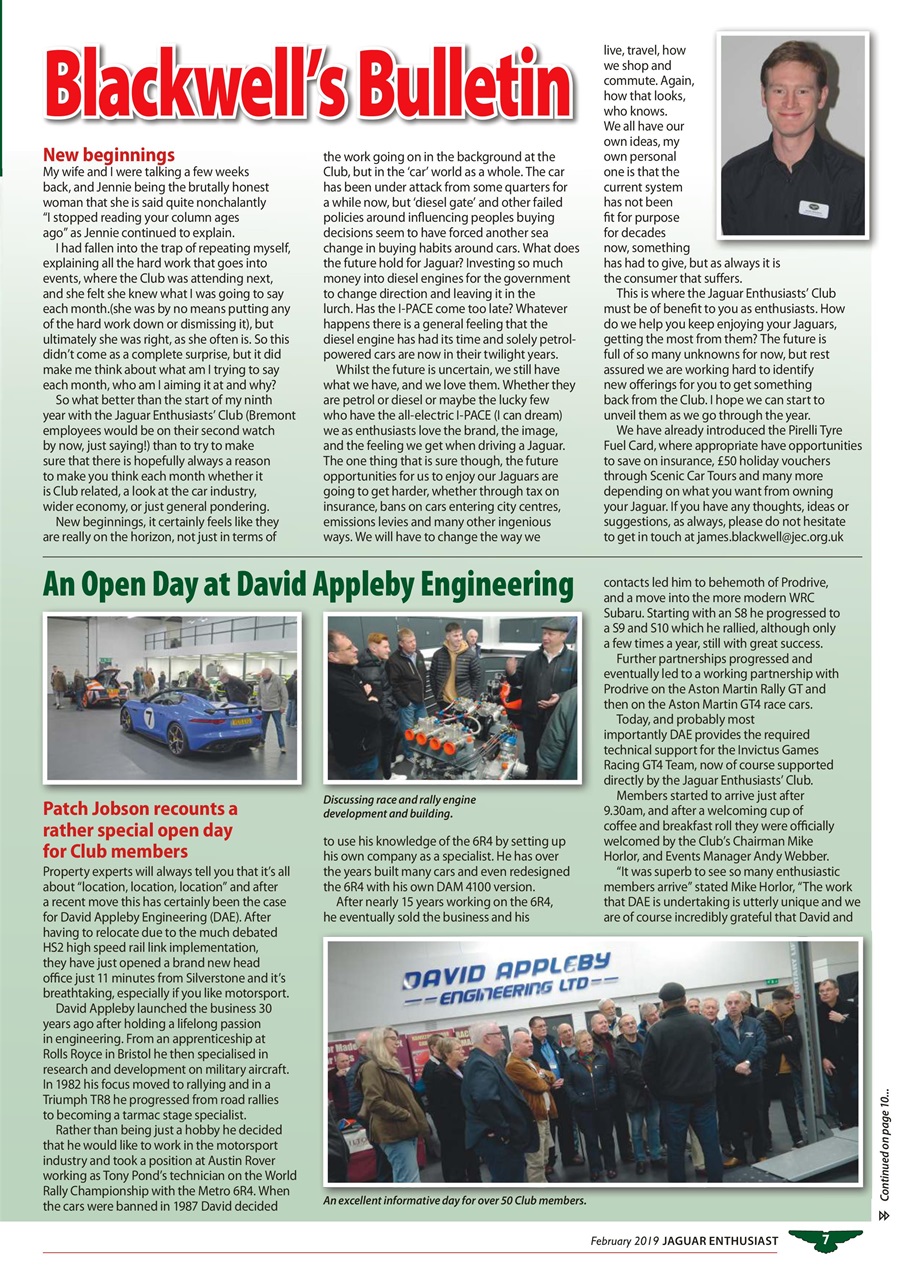 Jaguar Enthusiast Preview Pages