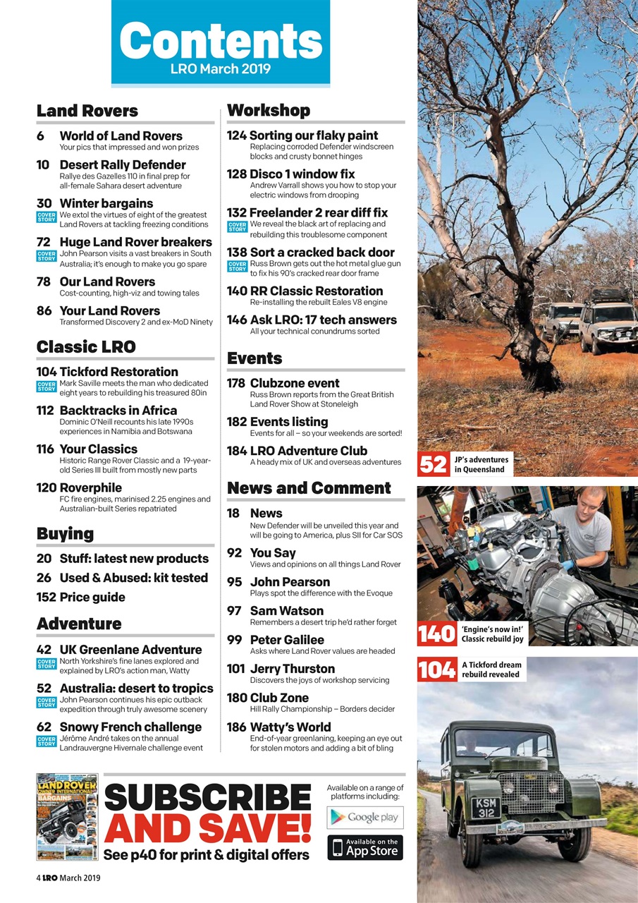 Land Rover Owner Preview Pages