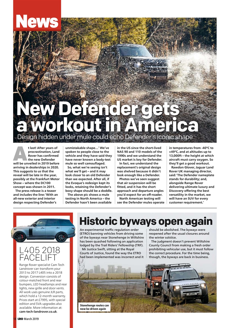 Land Rover Owner Preview Pages