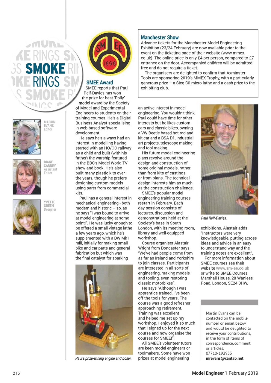 Model Engineer Preview Pages