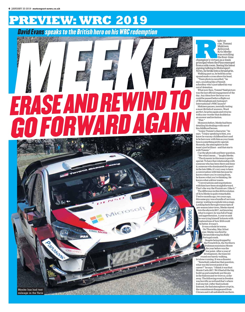 Motorsport News Preview Pages