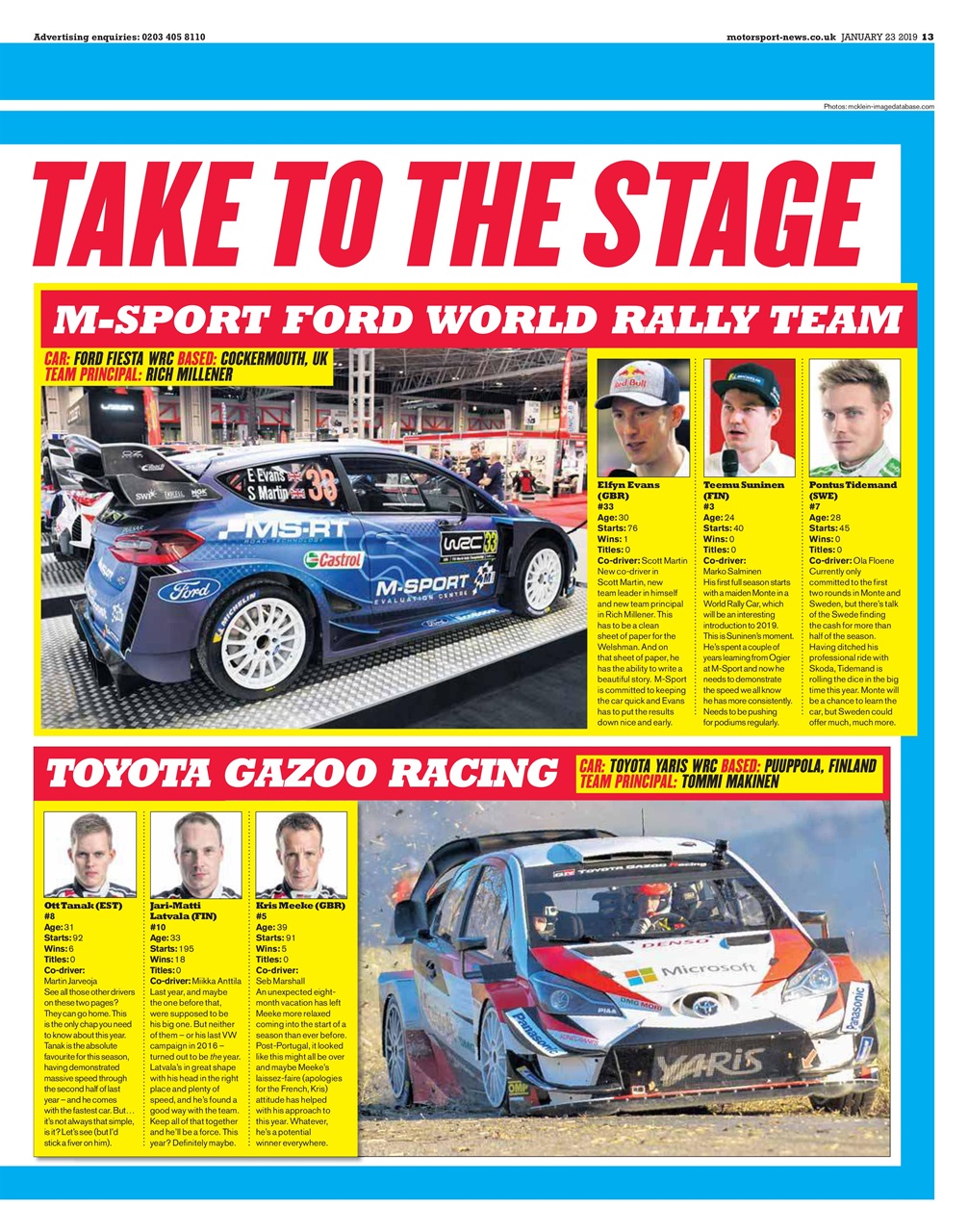 Motorsport News Preview Pages