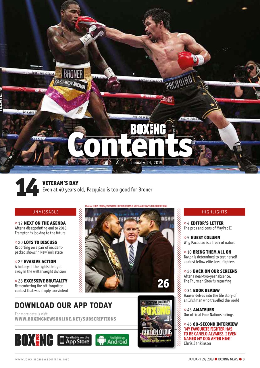 Boxing News Preview Pages
