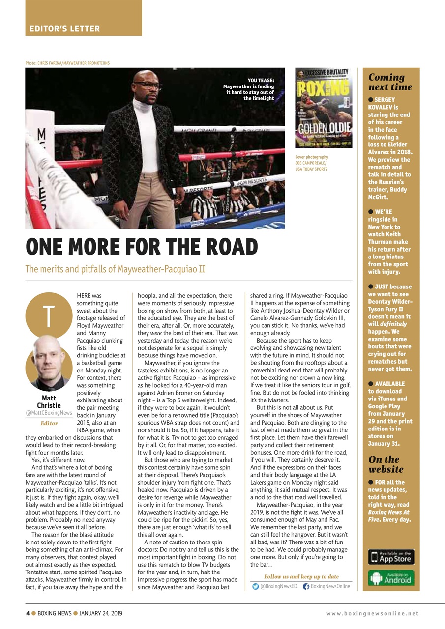 Boxing News Preview Pages