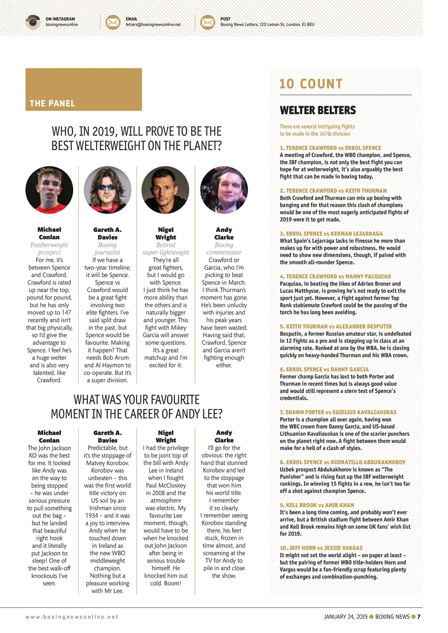 Boxing News Preview Pages